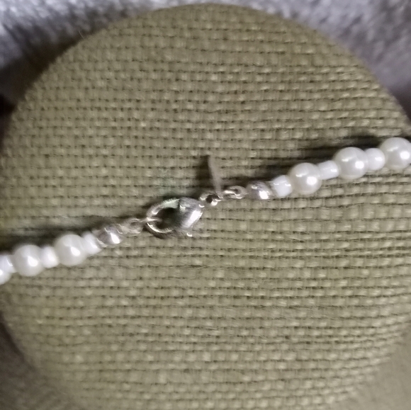 Nrt faux pearl black faceted beads necklace - Picture 5 of 7